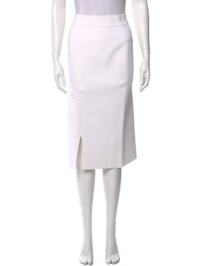 Pre-owned Scanlan Theodore Knee-length Skirt In White