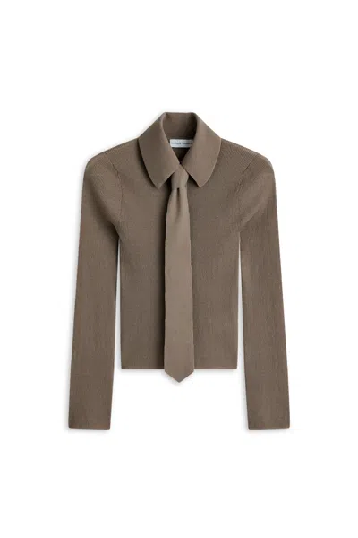 Scanlan Theodore Knit Tie Shirt In Army