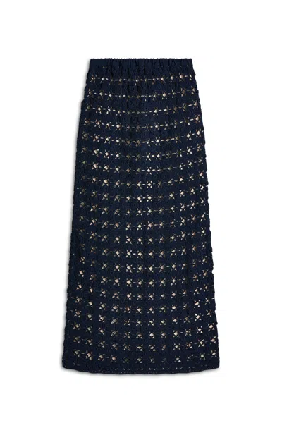 Scanlan Theodore Lattice Crochet Skirt In Multi