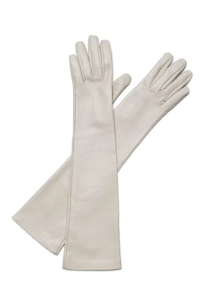 Scanlan Theodore Leather Gloves In Sable