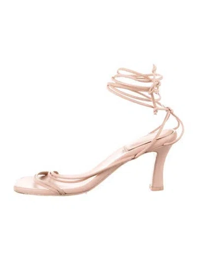 Pre-owned Scanlan Theodore Leather Sandals In Pink