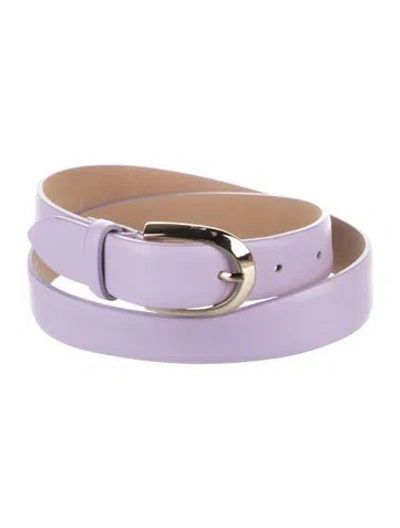 Pre-owned Scanlan Theodore Leather Waist Belt In Purple