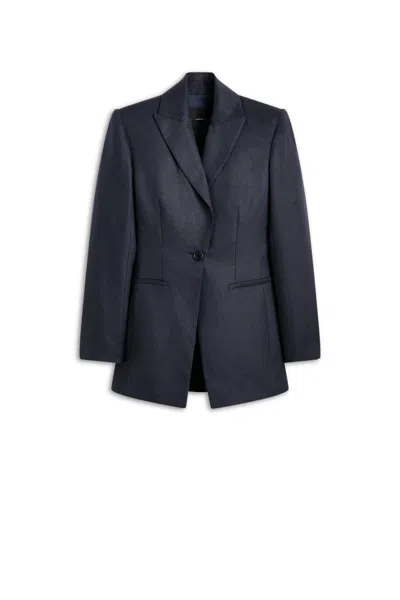 Scanlan Theodore Linen Tailored Jacket In Blue