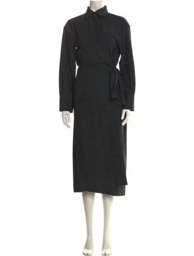 Pre-owned Scanlan Theodore Long Dress In Black