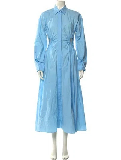 Pre-owned Scanlan Theodore Long Dress In Blue