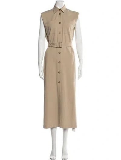 Pre-owned Scanlan Theodore Long Dress W/ Tags In Brown