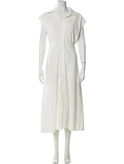 Pre-owned Scanlan Theodore Long Dress In White