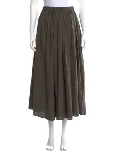 Pre-owned Scanlan Theodore Long Skirt In Green