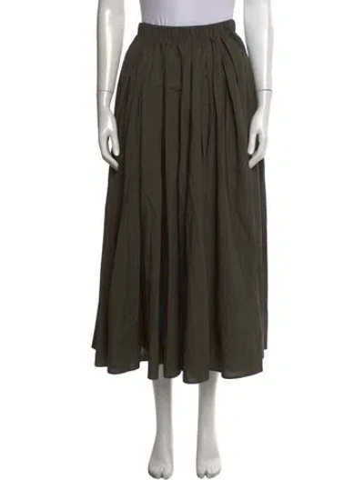 Pre-owned Scanlan Theodore Long Skirt In Green