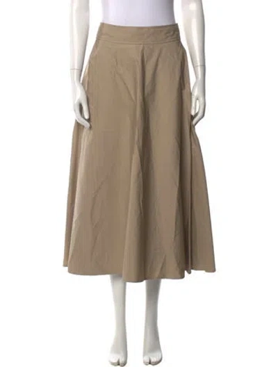 Pre-owned Scanlan Theodore Long Skirt In Neutral