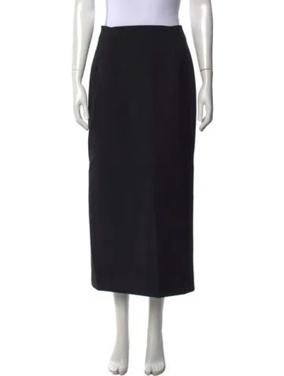 Pre-owned Scanlan Theodore Long Skirt W/ Tags In Black