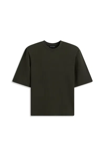 Scanlan Theodore Mercerised Oversize Shoulder Pad Tee In Gray