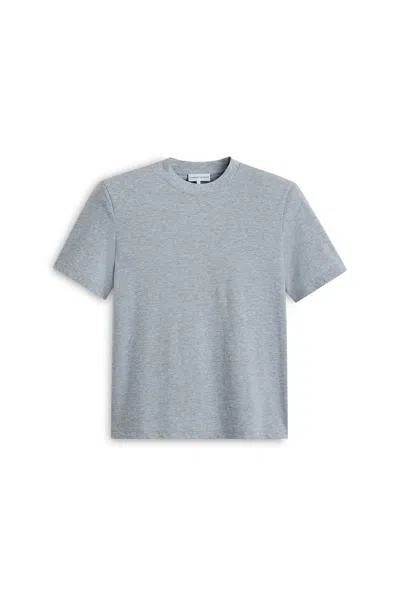 Scanlan Theodore Mercerised Shoulder Pad Tee In Gray