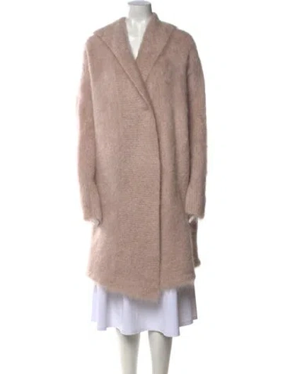 Pre-owned Scanlan Theodore Merino Wool Cowl Neck Sweater In Pink