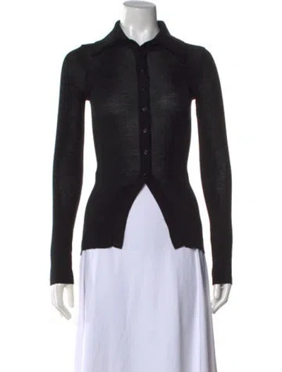 Pre-owned Scanlan Theodore Merino Wool Sweater In Black
