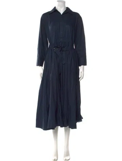 Pre-owned Scanlan Theodore Midi Length Dress In Blue