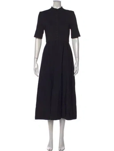 Pre-owned Scanlan Theodore Midi Length Dress In Blue