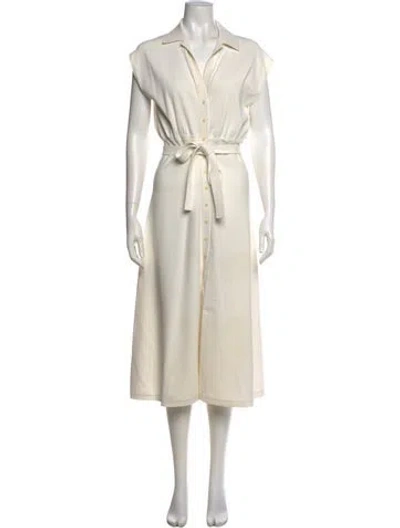 Pre-owned Scanlan Theodore Midi Length Dress In Neutral