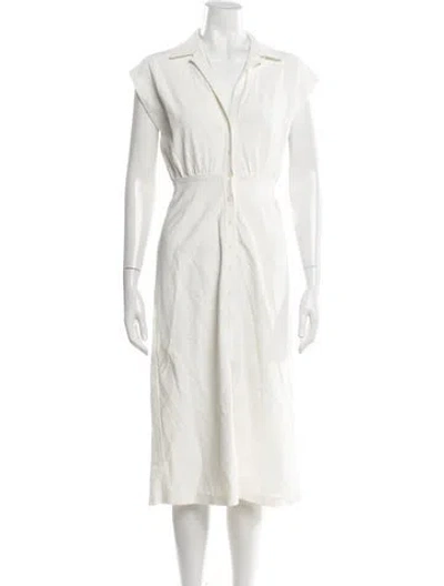 Pre-owned Scanlan Theodore Midi Length Dress In Neutral