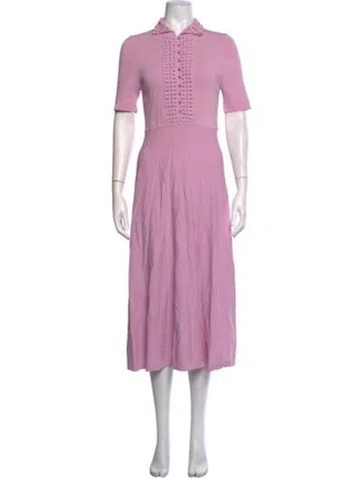 Pre-owned Scanlan Theodore Midi Length Dress In Pink