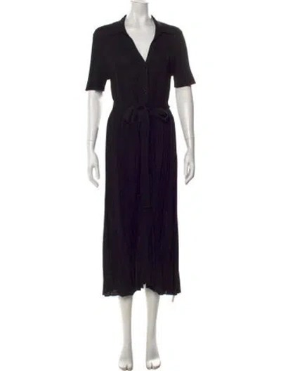 Pre-owned Scanlan Theodore Midi Length Dress W/ Tags In Black