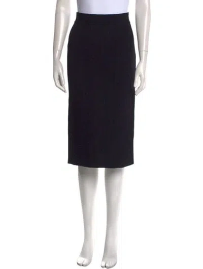 Pre-owned Scanlan Theodore Midi Length Skirt In Black