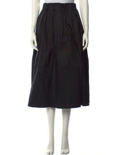 Pre-owned Scanlan Theodore Midi Length Skirt In Black