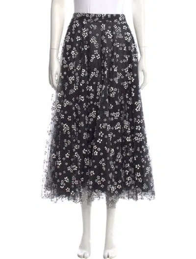 Pre-owned Scanlan Theodore Midi Length Skirt In Black