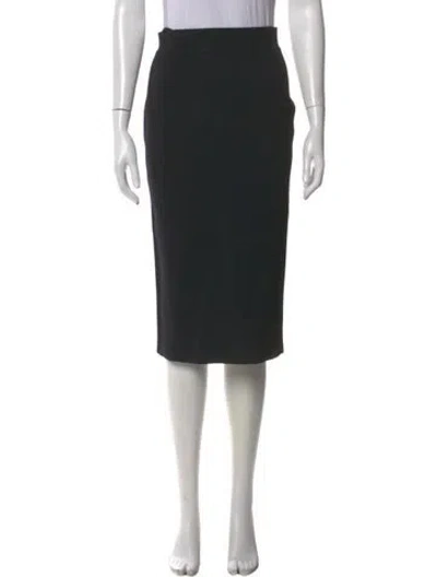 Pre-owned Scanlan Theodore Midi Length Skirt In Black