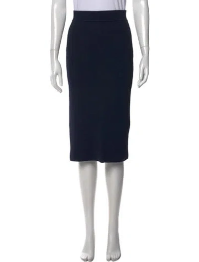 Pre-owned Scanlan Theodore Midi Length Skirt In Black