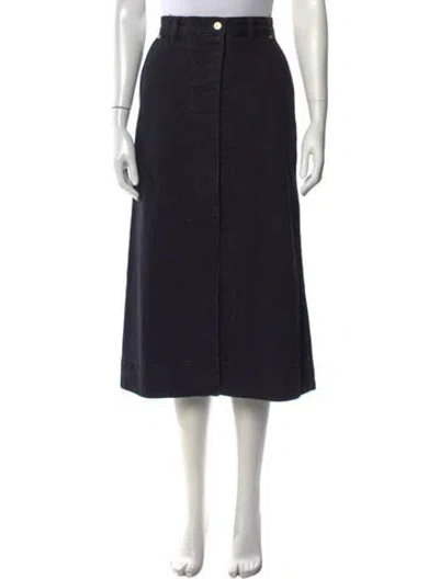 Pre-owned Scanlan Theodore Midi Length Skirt In Black