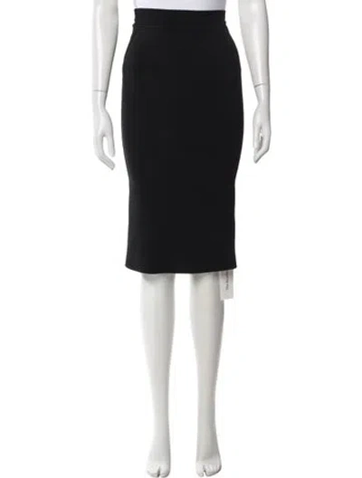 Pre-owned Scanlan Theodore Midi Length Skirt In Black