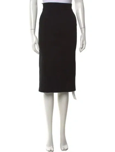 Pre-owned Scanlan Theodore Midi Length Skirt In Black