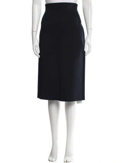 Pre-owned Scanlan Theodore Midi Length Skirt In Black