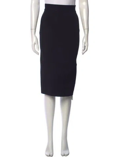 Pre-owned Scanlan Theodore Midi Length Skirt In Black