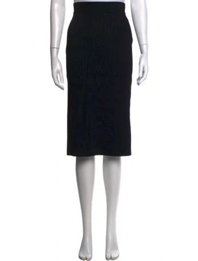 Pre-owned Scanlan Theodore Midi Length Skirt In Black