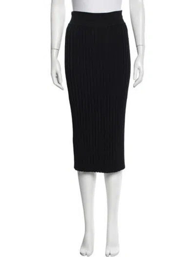 Pre-owned Scanlan Theodore Midi Length Skirt In Black