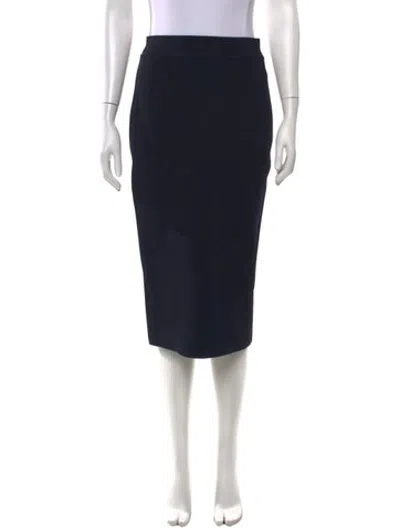 Pre-owned Scanlan Theodore Midi Length Skirt In Black