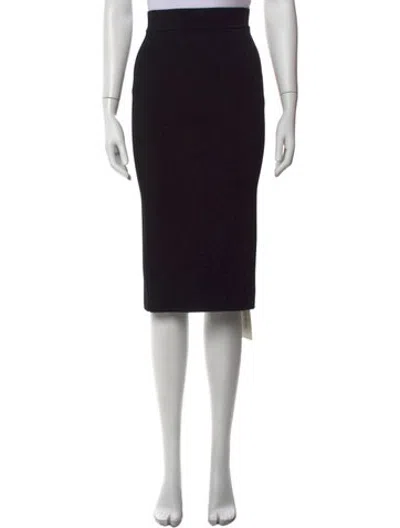 Pre-owned Scanlan Theodore Midi Length Skirt In Black