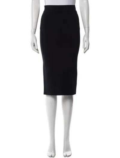 Pre-owned Scanlan Theodore Midi Length Skirt In Black
