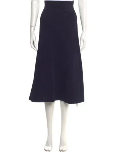 Pre-owned Scanlan Theodore Midi Length Skirt In Blue