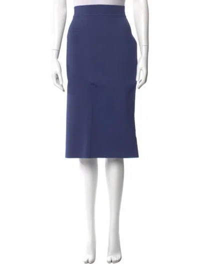Pre-owned Scanlan Theodore Midi Length Skirt In Blue