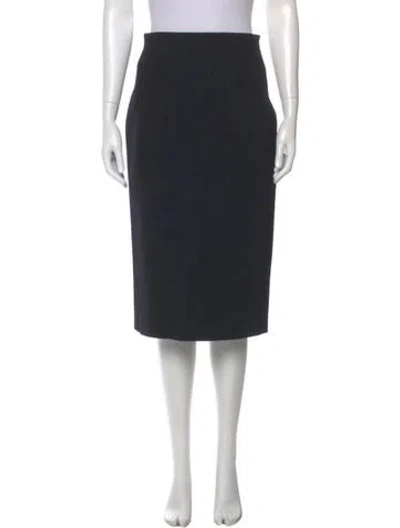 Pre-owned Scanlan Theodore Midi Length Skirt In Blue