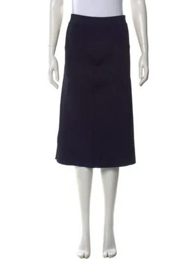 Pre-owned Scanlan Theodore Midi Length Skirt In Blue