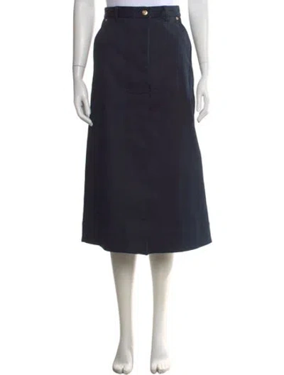 Pre-owned Scanlan Theodore Midi Length Skirt In Blue