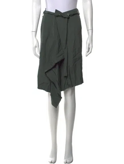 Pre-owned Scanlan Theodore Midi Length Skirt In Green
