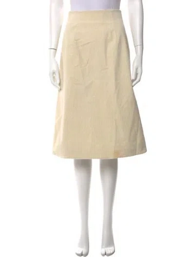 Pre-owned Scanlan Theodore Midi Length Skirt In Neutrals