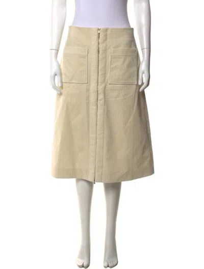 Pre-owned Scanlan Theodore Midi Length Skirt In Neutrals