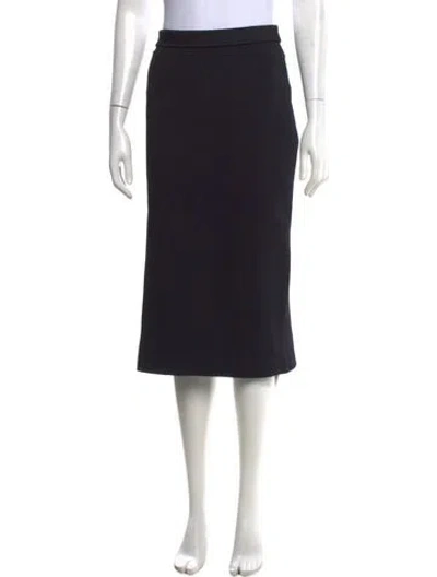 Pre-owned Scanlan Theodore Midi Length Skirt W/ Tags In Black