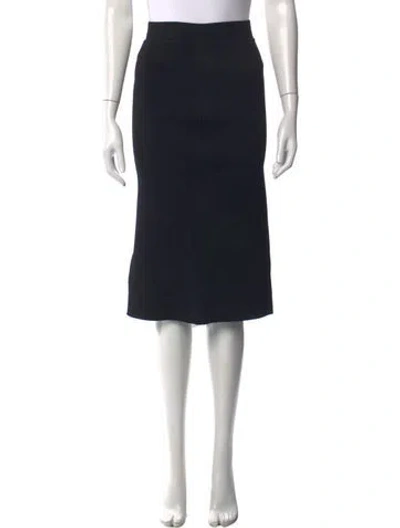Pre-owned Scanlan Theodore Midi Length Skirt W/ Tags In Black